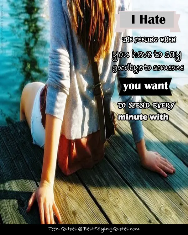 Cute Girl Saying To Spend Every Minute With Quotes